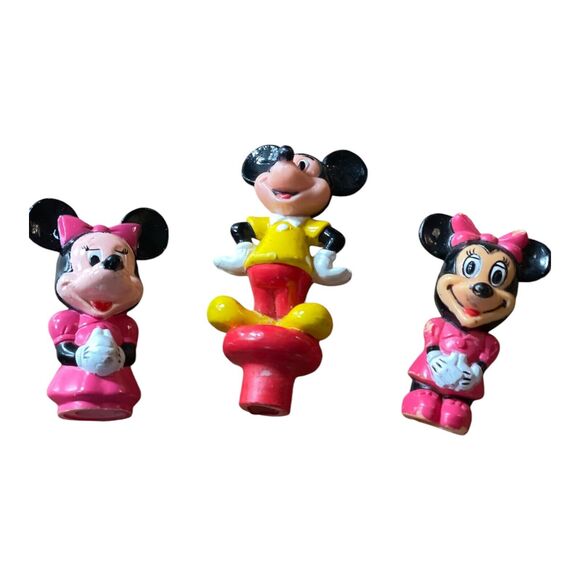 Vintage Disney Mickey Mouse Minnie Mouse Hong Kong Figures‎ Lot 20 Piece - Picture 8 of 12